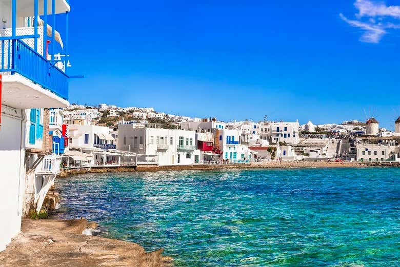 Mykonos, uma das ilhas do arquipélago das Cíclades 