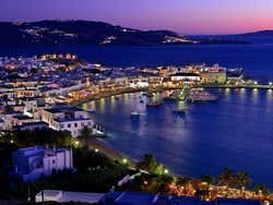 Mykonos ao anoitecer